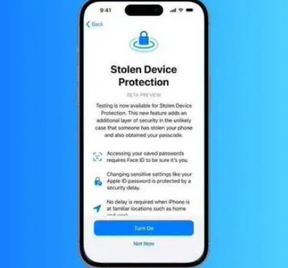 三角镇苹果授权维修店分享被盗设备保护功能开启方法 